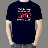 I Suck At Seeing or Myopia Glasses Men's T-Shirt