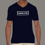 Taking Control Funny Programmer V Neck T-Shirt For Men Online India