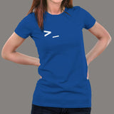 Command Prompt Line Coding T-shirt For Women in India