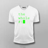 The Whole # Funny V-neck T-shirt For Men Online India