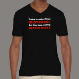 They Keep Making Better Idiots Funny Programming Full Sleeve T-Shirt For Men Online India