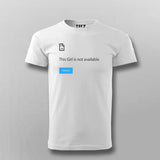 This Girl Not Available Funny Attitude T-shirt For Men