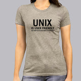 Unix is User Friendly Geeky T-shirt for Women