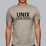 Unix is User Friendly Geeky T-shirt for Men online india