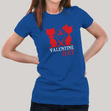 Valentines Day Funny Cat T-Shirt For Women