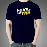 Wake Up And Win Motivation T-Shirt For Men India