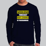 Weekend Forecast - Relaxing Geek Style Men's Tee