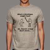 Developer Vs Tester What A Developer Might Feel Funny T-Shirt For Men Online