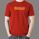 When in Doubt Reboot Programmer T-Shirt For Men online india