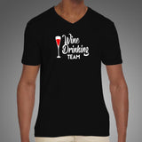 Wine Drinking Team T-Shirt For Men