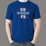 Wine Drinking Team T-Shirt For Men