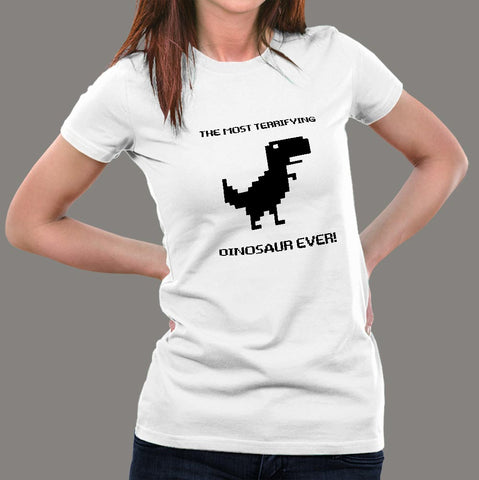 Chrome Dino – Offline T-Rex Women's T-Shirt