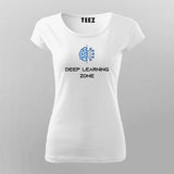 Deep Learning Zone T-Shirt For Women