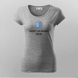 Deep Learning Zone T-Shirt For Women