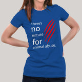 There's No Excuse For Animal Abuse Women's T-shirt