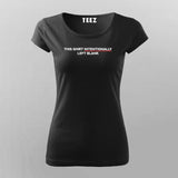 This Shirt Intentionally Left Blank Programming Funny T-Shirt For Women