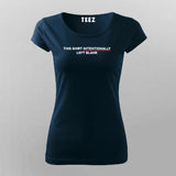 This Shirt Intentionally Left Blank Programming Funny T-Shirt For Women Online India 