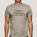 Time is Precious, Waste It Wisely Men's Funny T-shirt