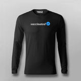 Vaccinated T-shirt Full Sleeve For Men Online Teez