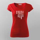 you look really funny doing that with your head T-Shirt For Women Online Teez